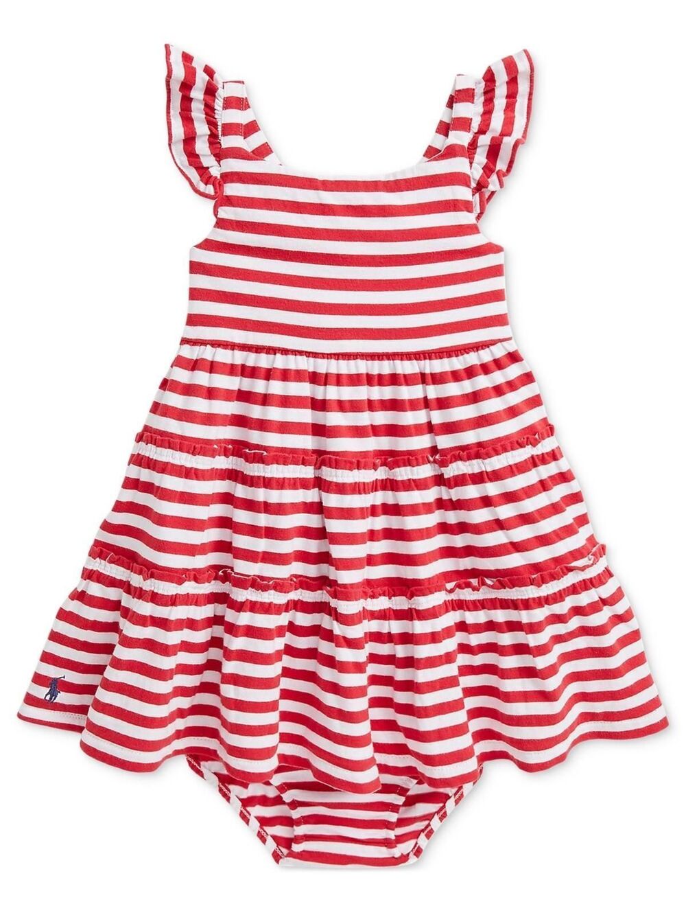 Striped jersey dress no bloomers